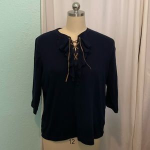 Ralph Lauren Tie Blouse